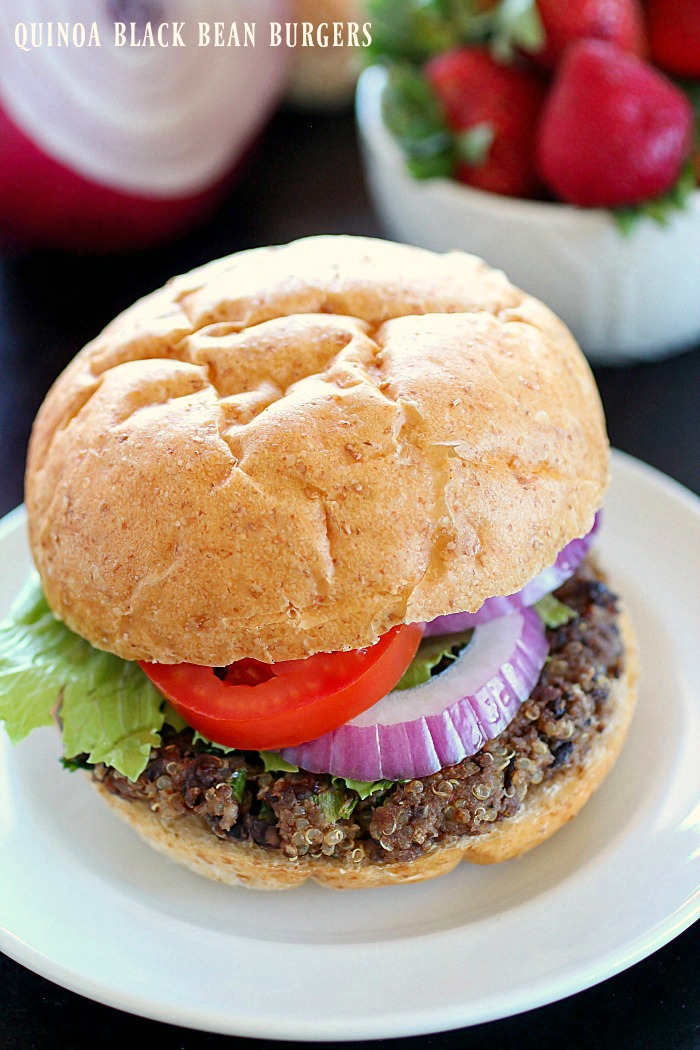 Quinoa Black Bean Burger by Yummy Healthy Easy