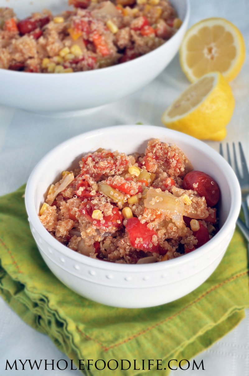 Quinoa Roasted Vegetables via My Whole Food Life