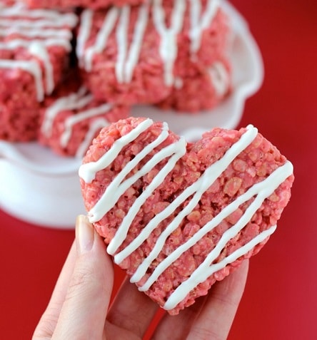 Red Velvet Rice Crispy Treats.