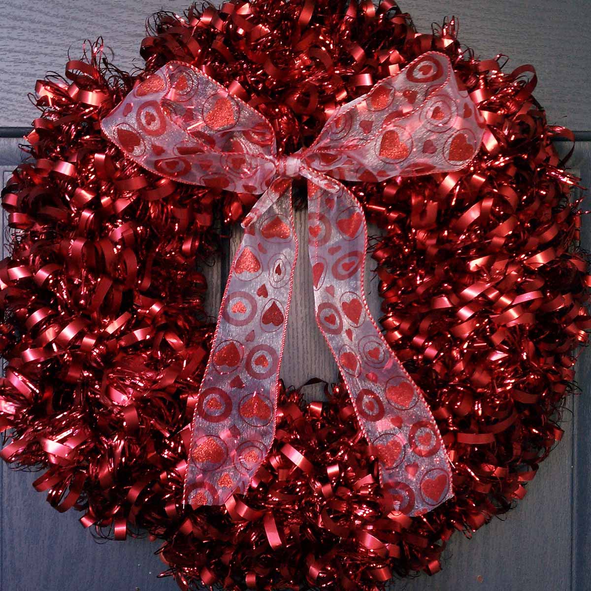 Ribbon and Garland Wreath.