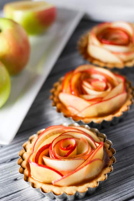 SALTED CARAMEL APPLE TARTLETS BY PLATINGS AND PAIRINGS