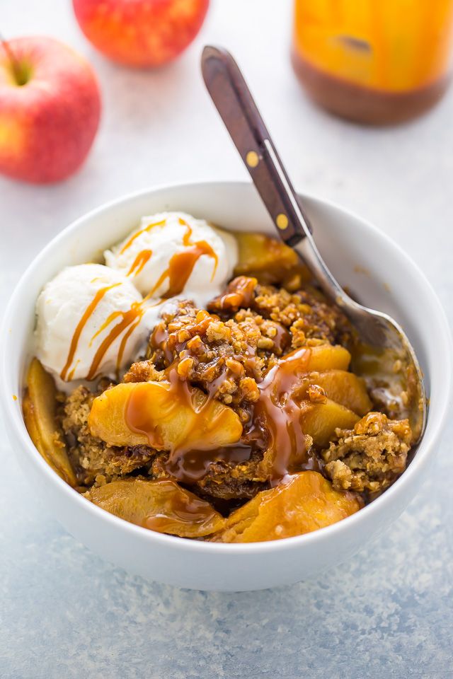 Salted Caramel Apple Crisp.