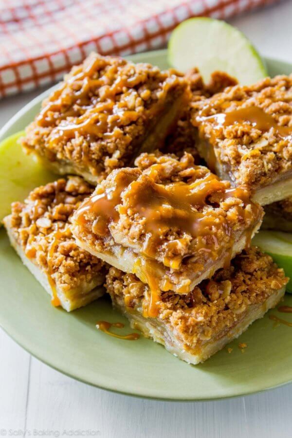 Salted Caramel Apple Pie Bars.