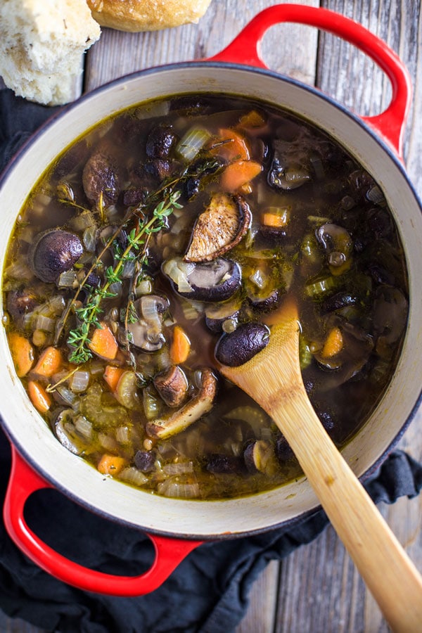 Smoked Mushroom and Lentil Soup from Vindulge