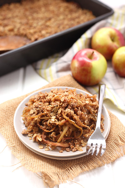 Spiralized Apple Crumble, Apple Dessert Recipes