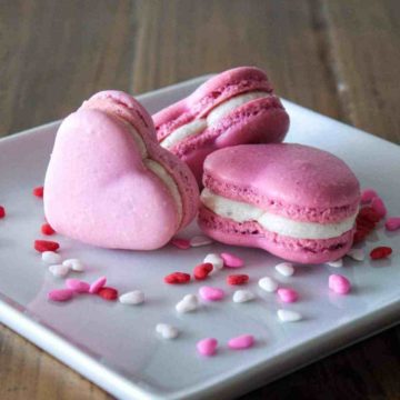 Valentine’s Heart Macarons.