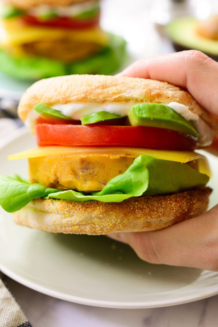 Vegan Breakfast Sandwich.