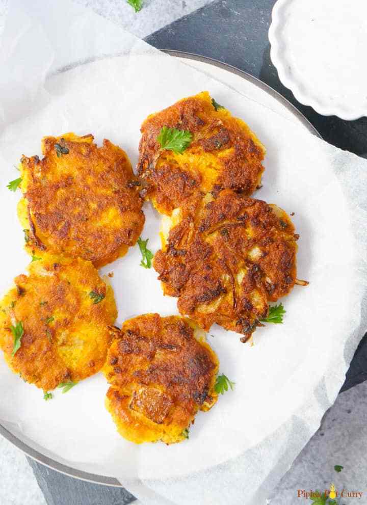 Vegan Chickpea Squash Fritters.