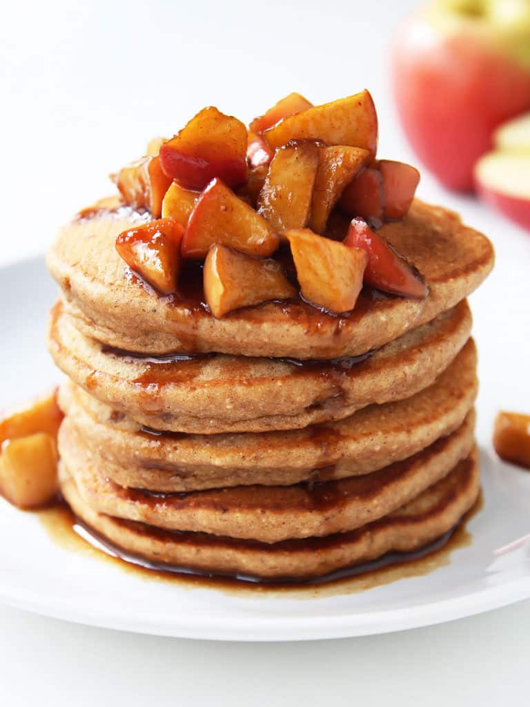 WHOLE WHEAT APPLE PIE PANCAKES BY LEELA LICIOUS, Apple Dessert Recipes