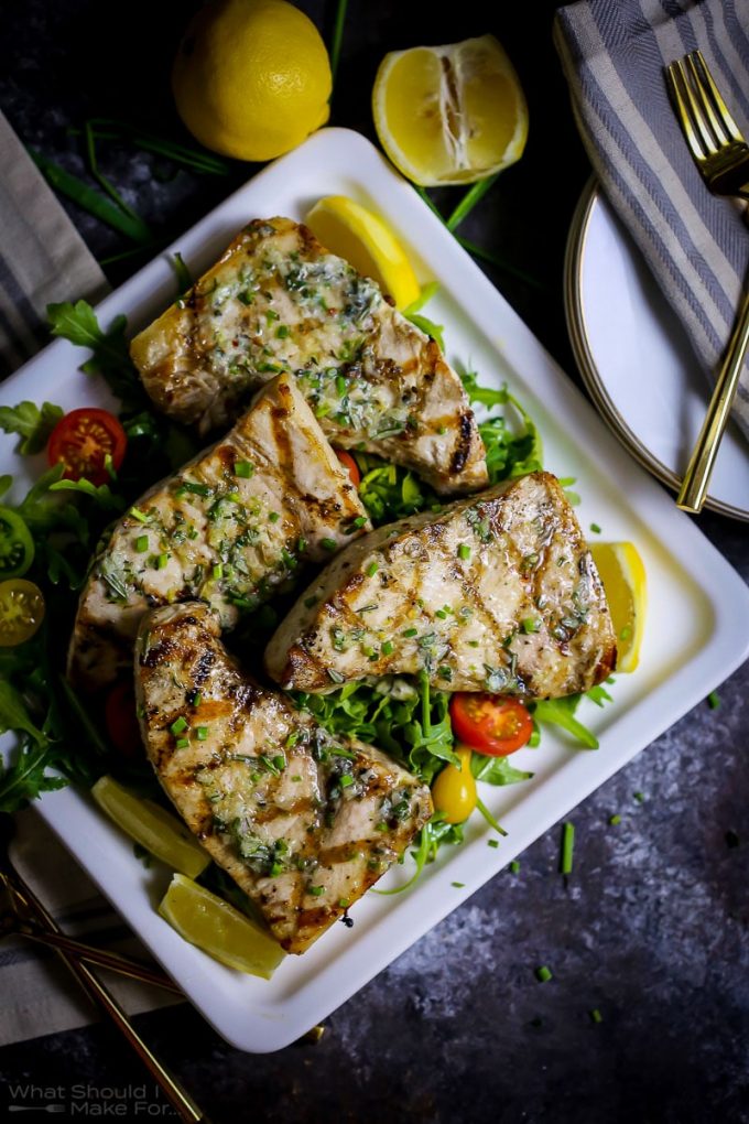 grilled swordfish with herb butter from what should i make for