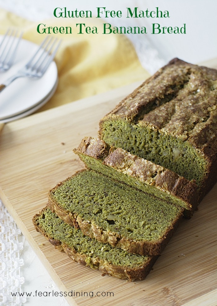 GF MATCHA BANANA BREAD