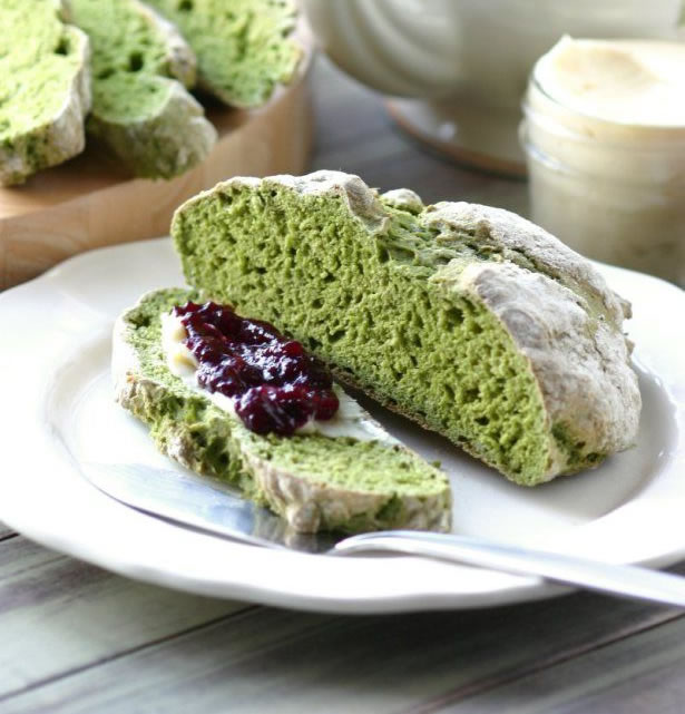 Green Irish Soda Bread.