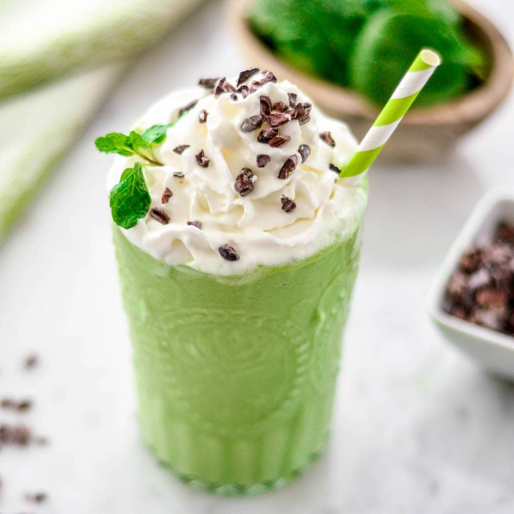 Healthy Shamrock Shake.