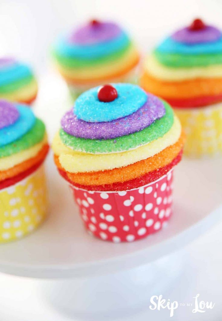 How To Make Rainbow Cupcakes