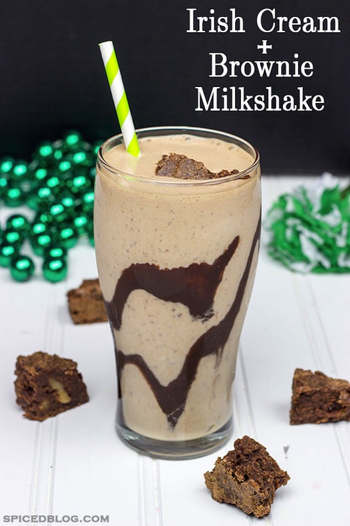 Irish Cream + Brownie Milkshake