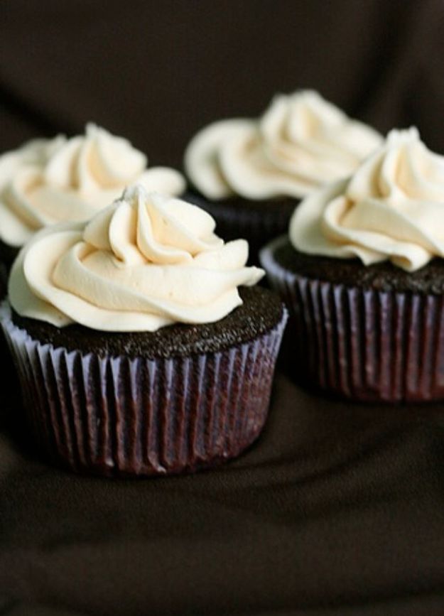 Irish Cream Cupcakes.