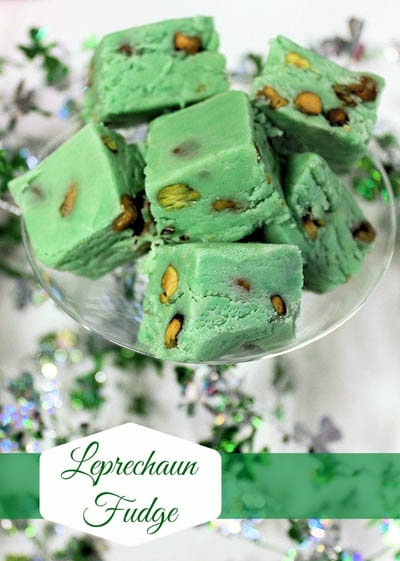 Irish Cream-Pistachio Fudge Recipe.