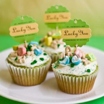 Lucky Cupcakes via My Own Labels