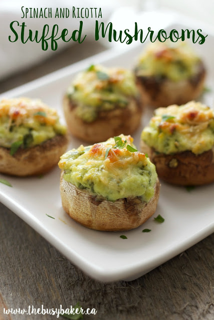 SPINACH STUFFED MUSHROOMS