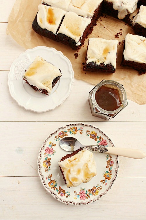 Triple Irish Cream Chocolate Caramel Cake.