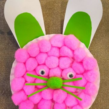 Easter Bunny Paper Plate Craft for Kids