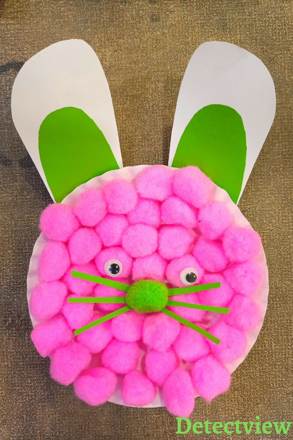 Easter Bunny Paper Plate Craft for Kids