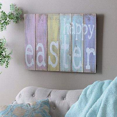 Easter Wood Wall Plaque.