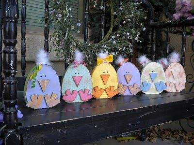 Easter Wooden Chick.