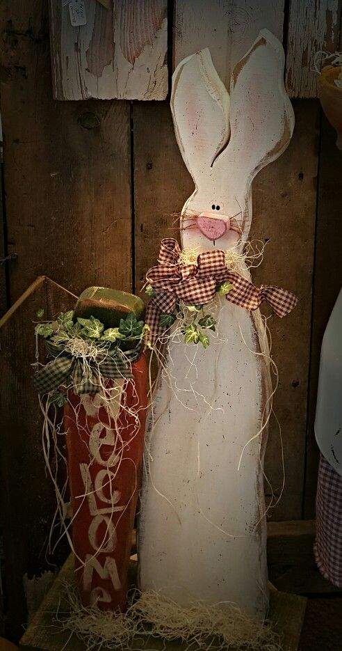 Funny Bunny Wood Craft.
