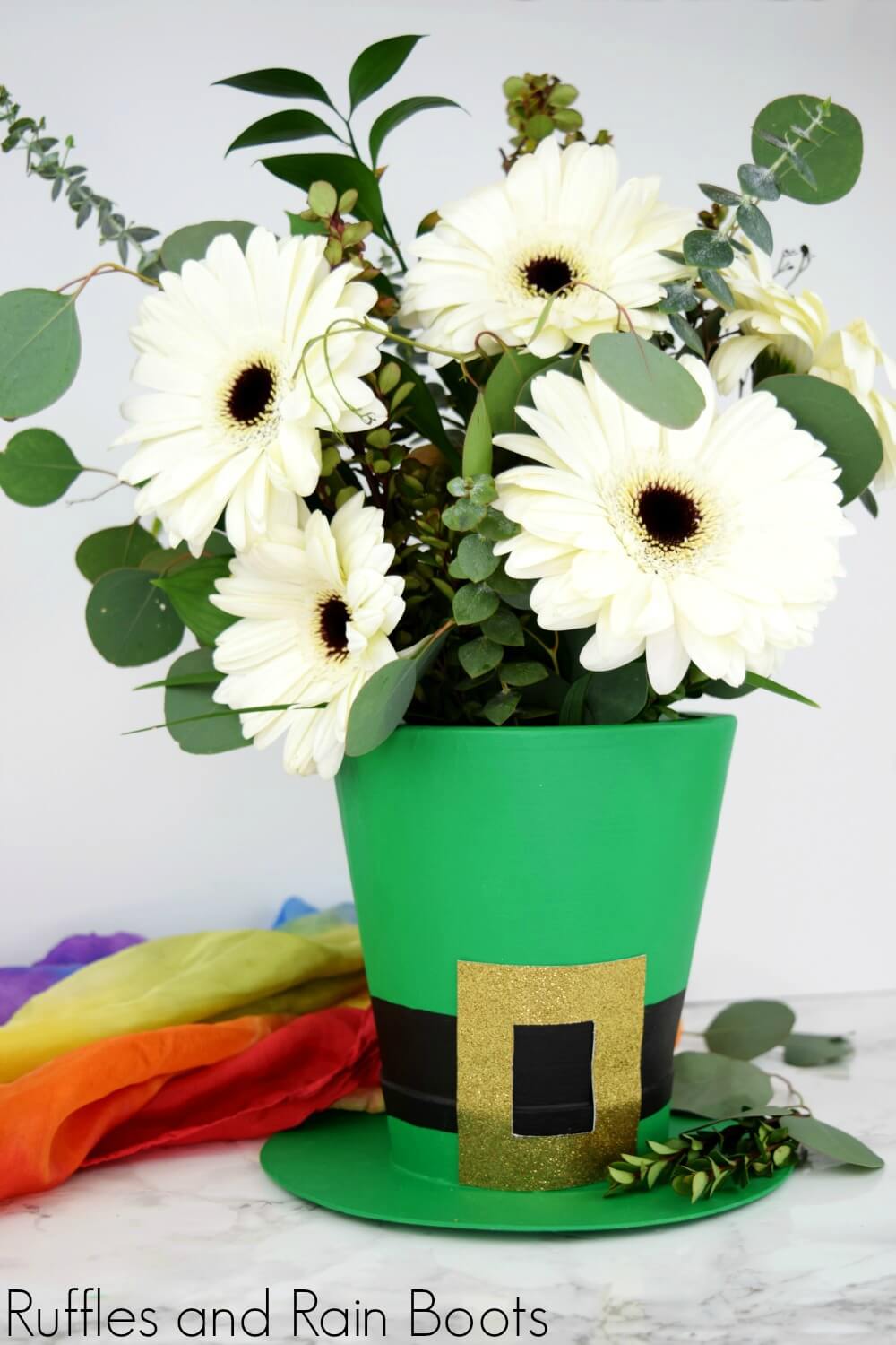 Leprechaun Hat Vase By Ruffles and Rain Boots