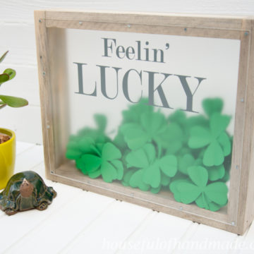 St Pattys Day Shadow Box.