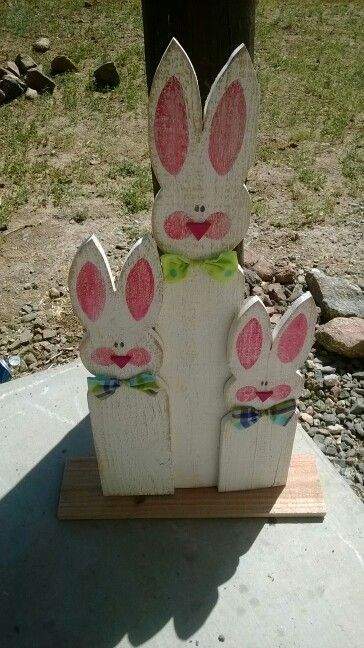 Wooden Bunny for Front Porch.