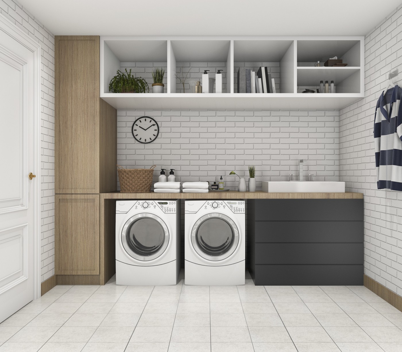 Farmhouse Sink Laundry Room