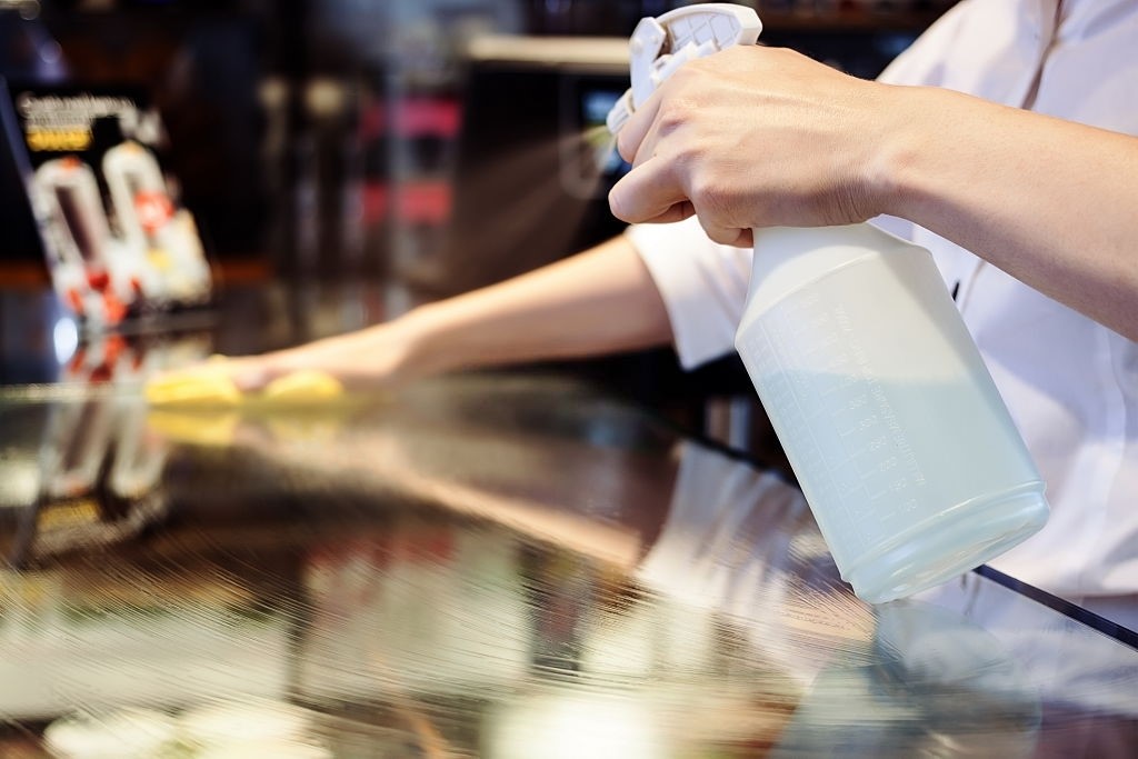 When do glass table tops need cleaning