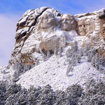 Visiting Mount Rushmore in Winter