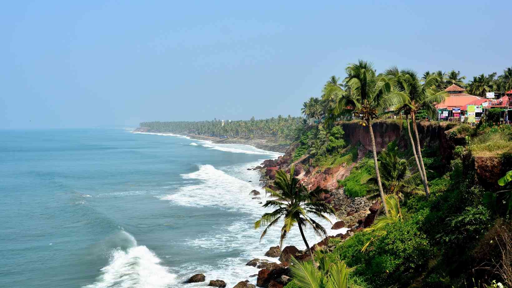 The seashore of Varkala